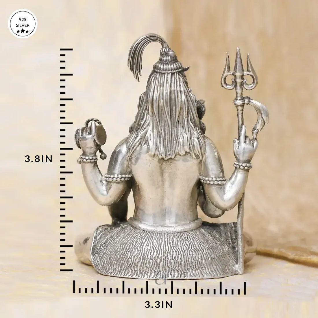 925 Antique Silver Lord Shiva