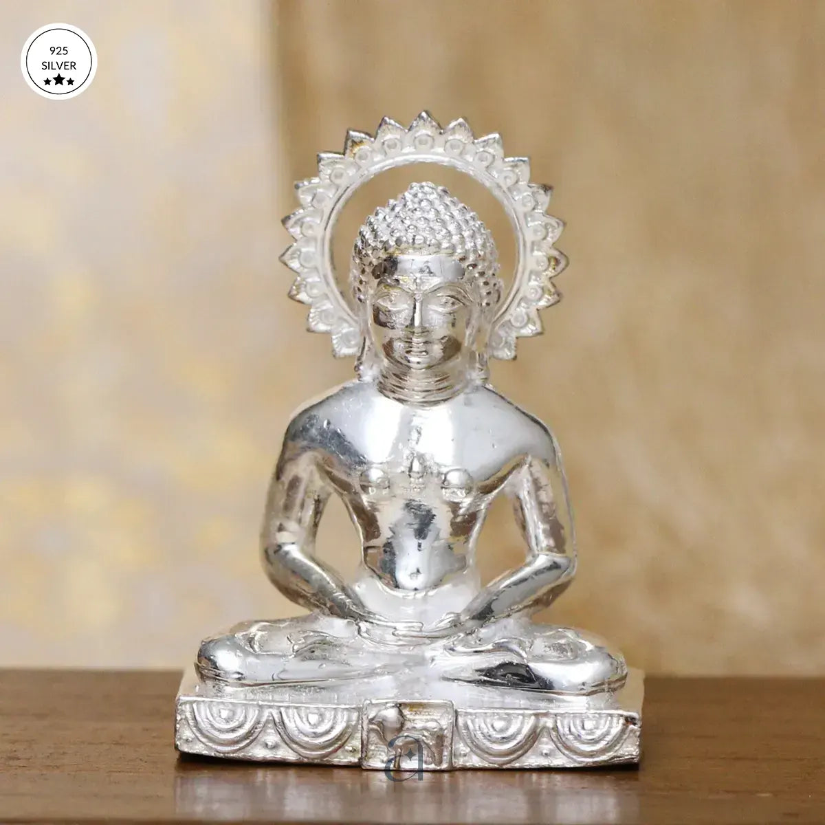 925 Solid Mahavir Swami Silver Idol