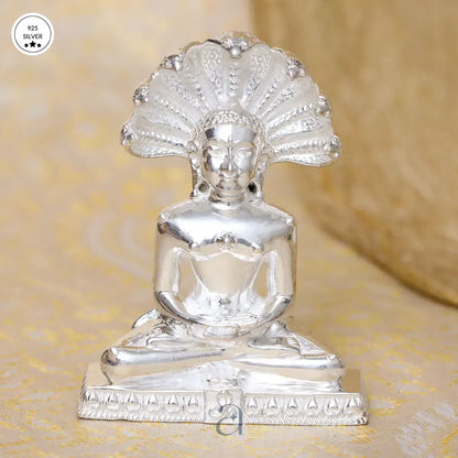 925 Solid Praswanath Silver Idol