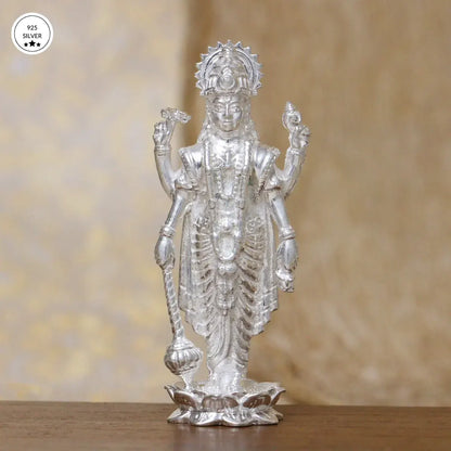 925 Solid Silver Lord Vishnu