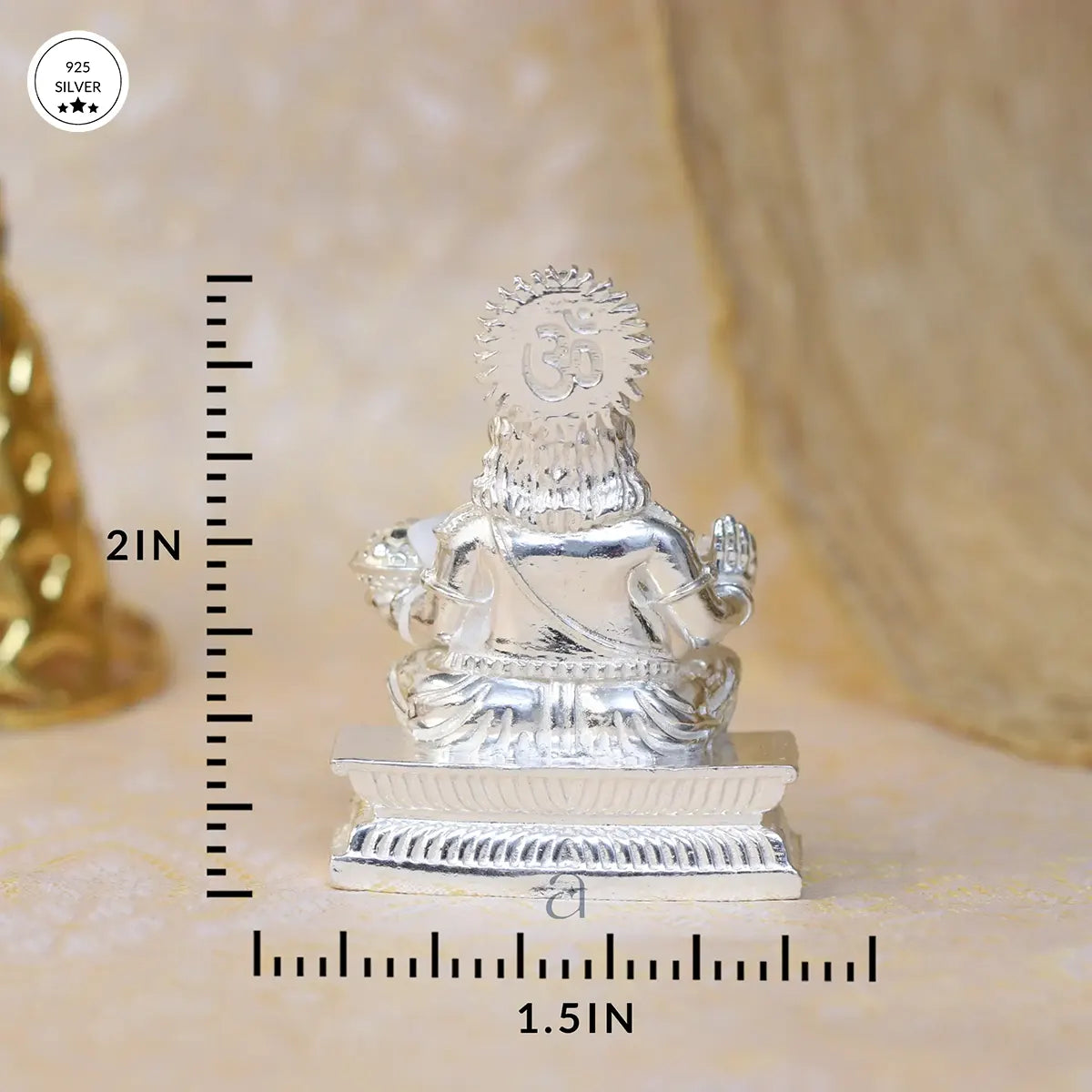 925 Solid Silver Kuber Idol