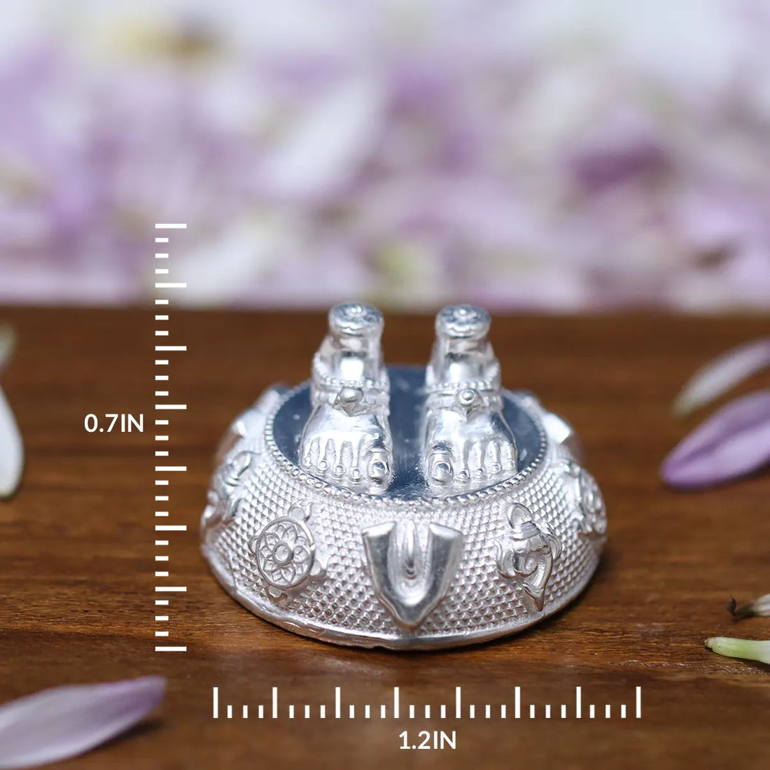 Silver 925 Balaji Charan Paduka