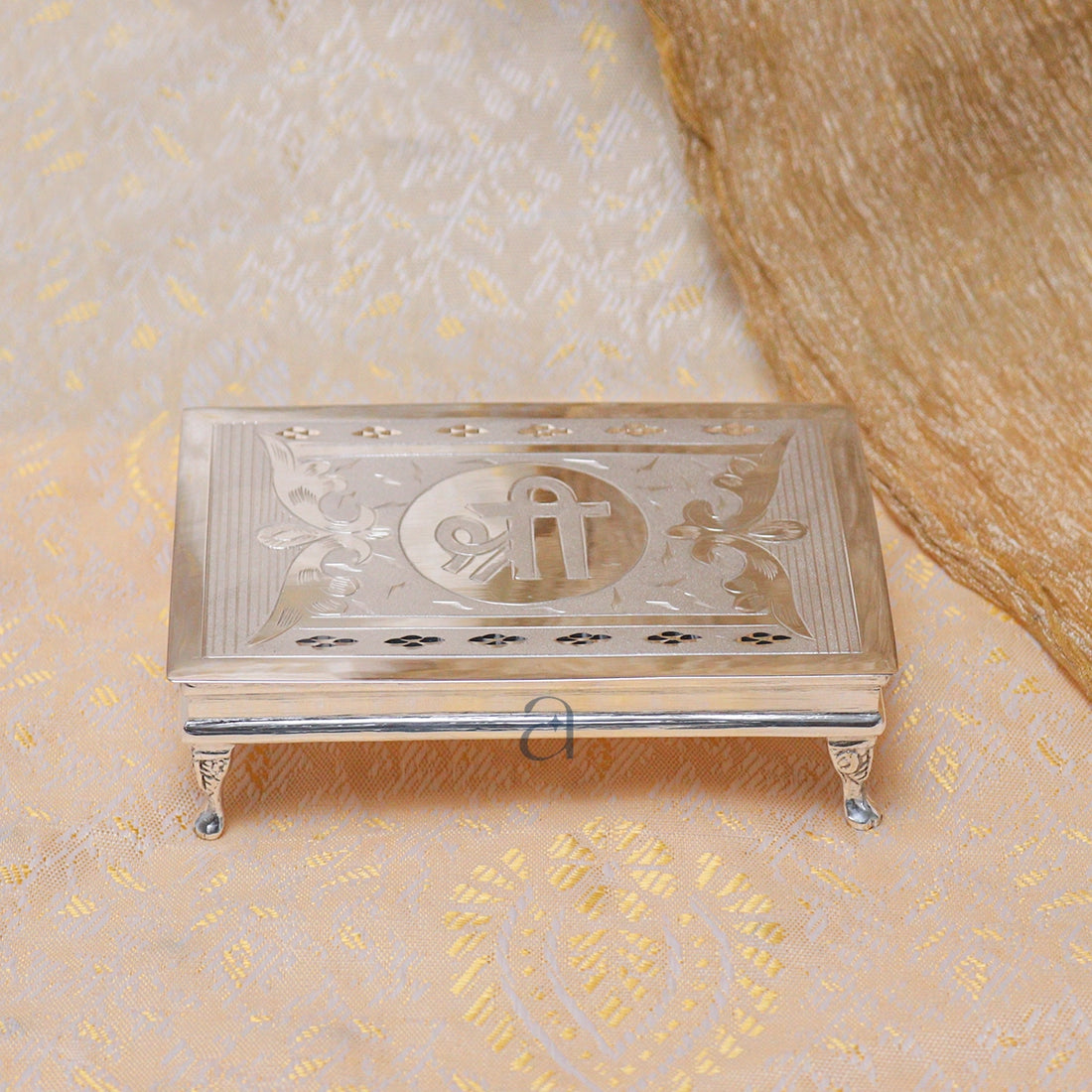 Silver Paat with Shree Symbol Design
