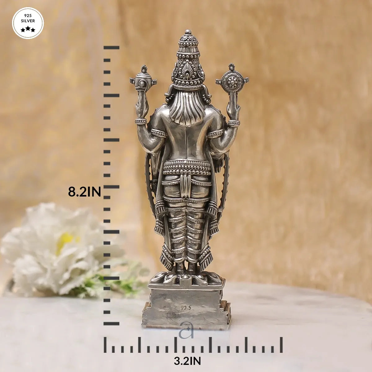 925 Majestic Antique Silver Balaji Idol