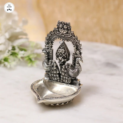 925 Kartikeya Vel Inspired Antique Silver Niranjan