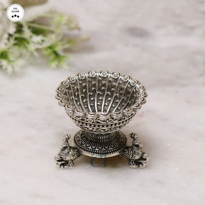 925 Peacock Inspired Antique Silver Niranjan