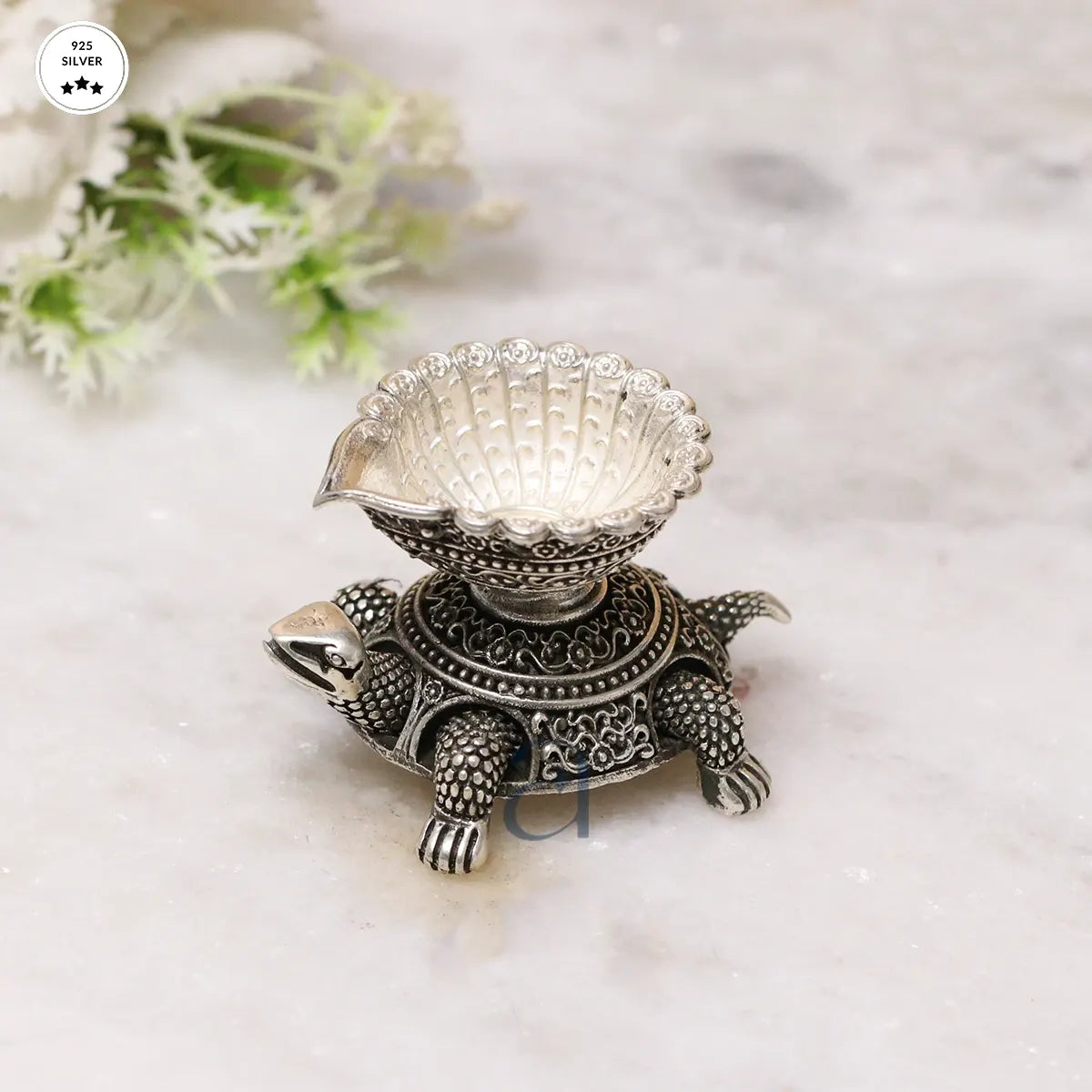 925 Antique Silver Turtle Niranjan