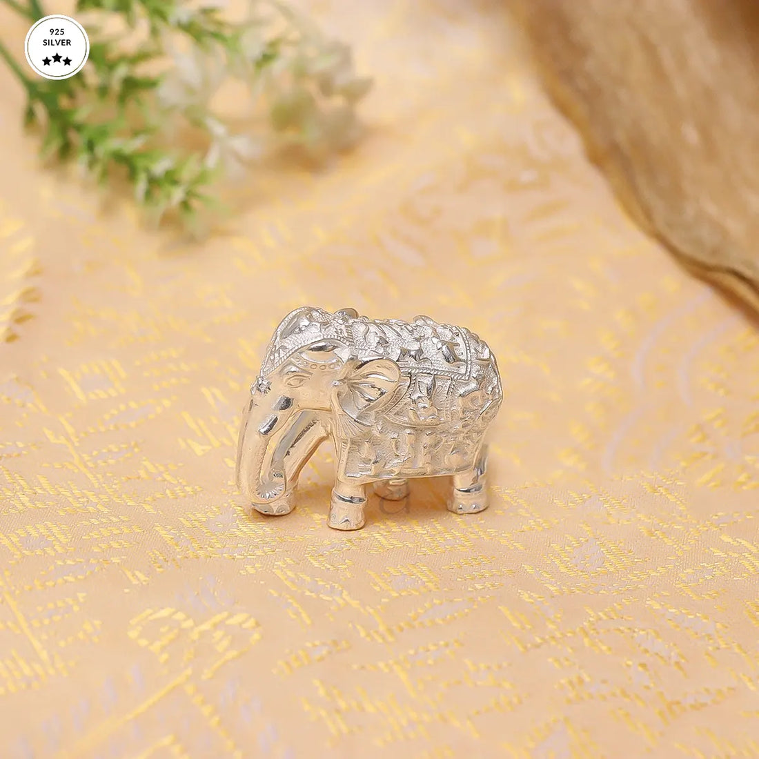 925 Solid Silver Elephant