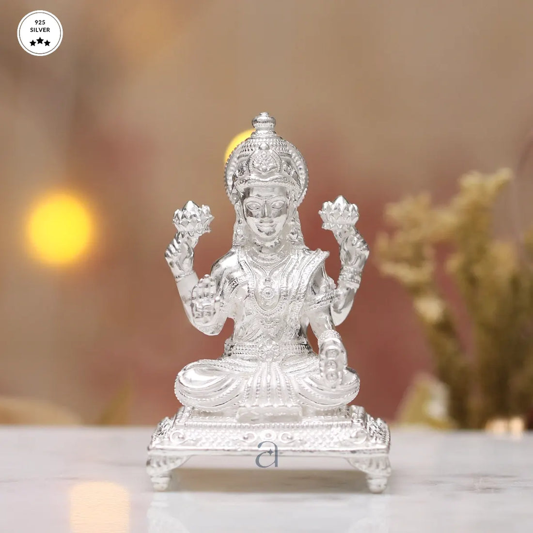 925 Solid Silver Lakshmi on Paat