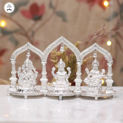 925 Solid Elegant Silver Trimurti