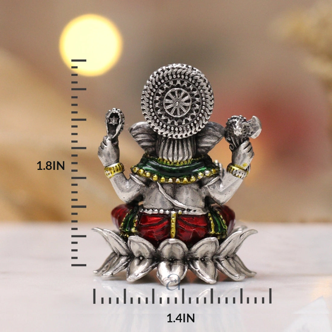 925 Silver Antique Kamal Ganeshji