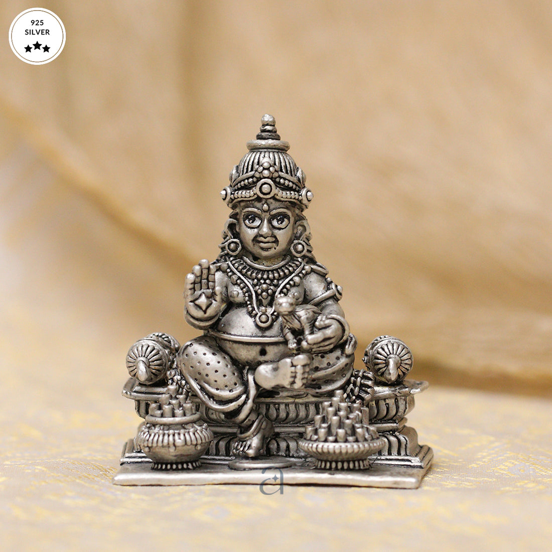 925 Antique Silver Kuber Idol