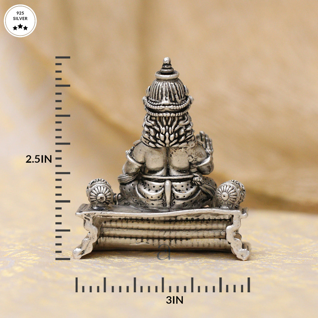 925 Antique Silver Kuber Idol