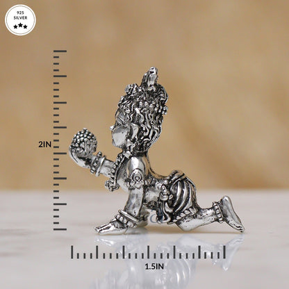 925 Antique Silver Bal Gopal Idol