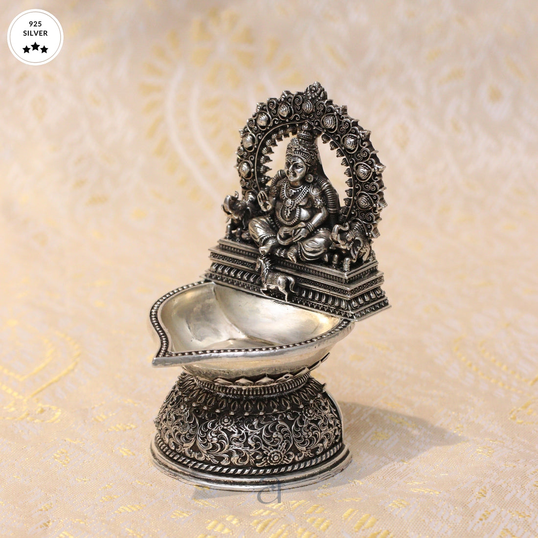 92.5 Sterling Silver Antique Niranjan Diya