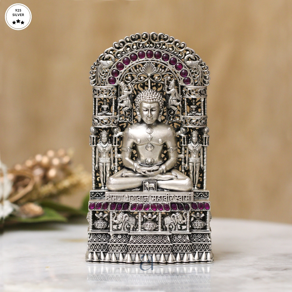 Timeless Elegance Antique Mahavir Swami Idol