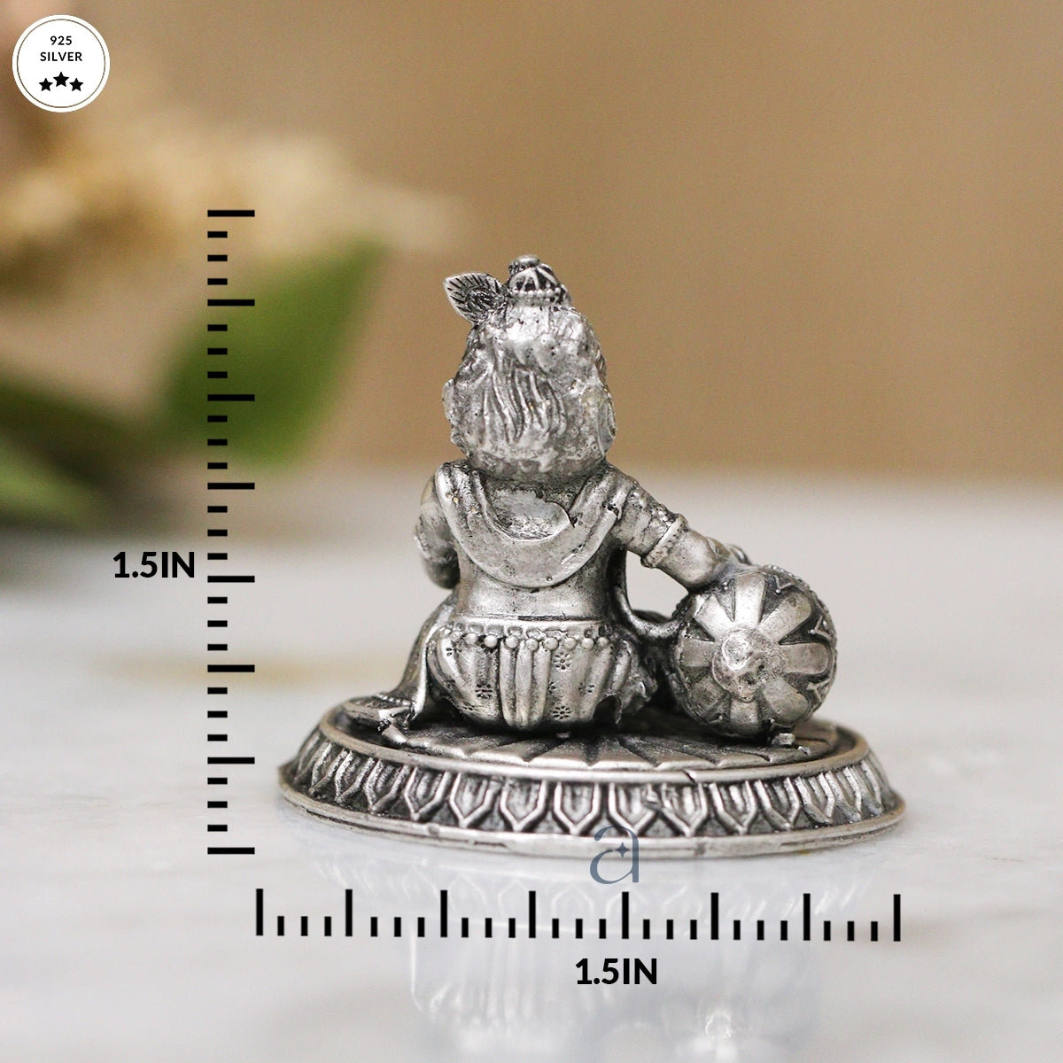 Antique Silver Bal Krishna Idol