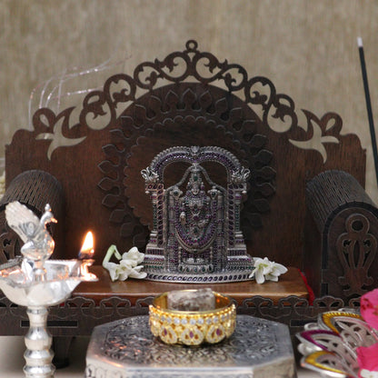 Silver Balaji Idol for Home Temple