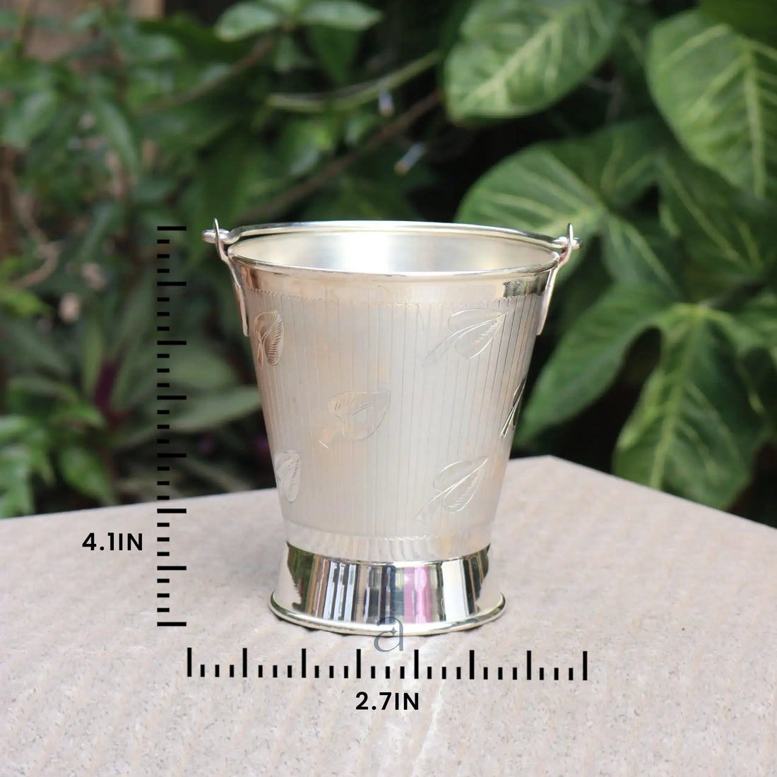 Holi Special Silver Bucket