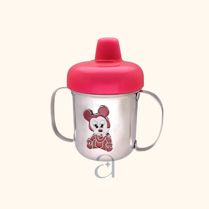 925 Silver Twin-Handle Baby Bottle