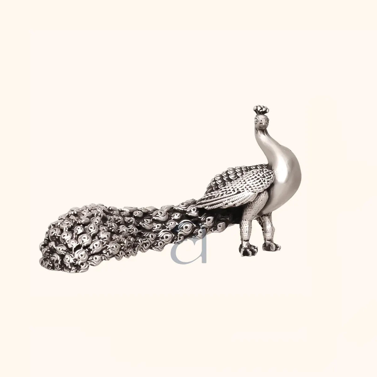 925 Antique Silver Peacock