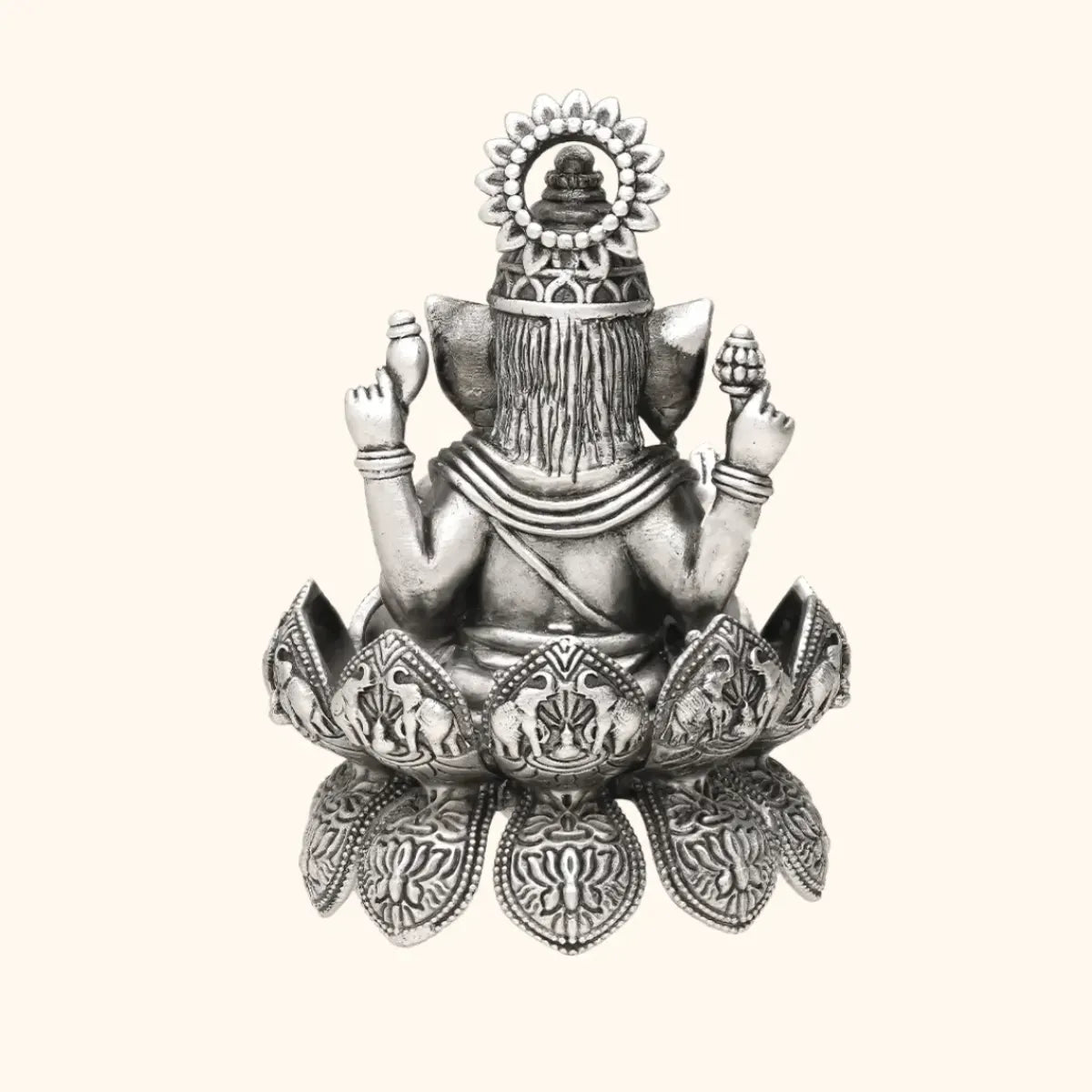 925 Ganeshji Antique Silver Idol