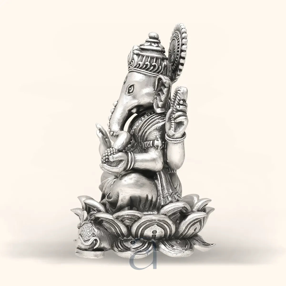 925 Antique Silver Ganeshji Idol