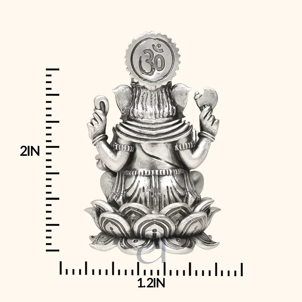 925 Antique Silver Ganeshji Idol