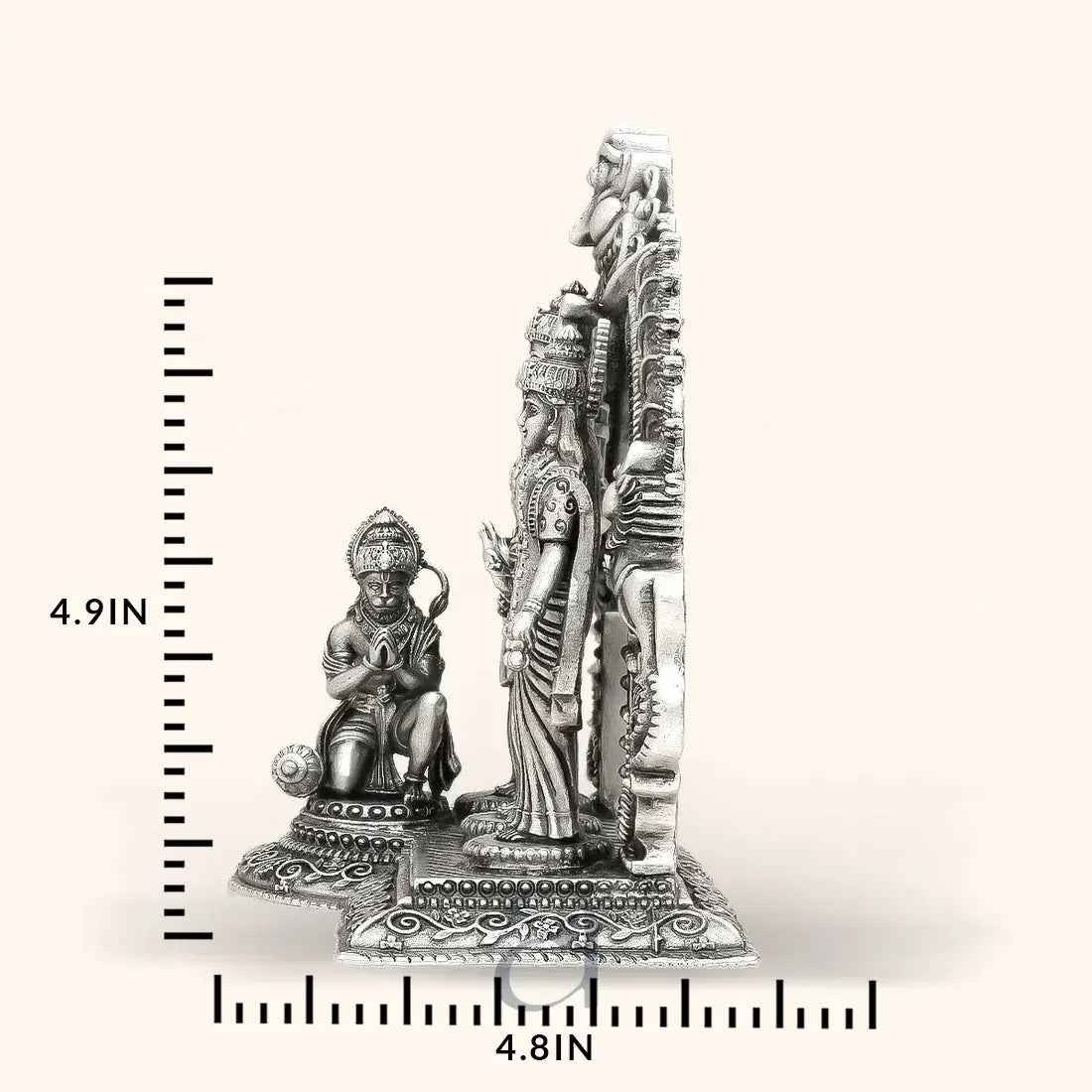 925 Ram Darbar Antique Silver Idol