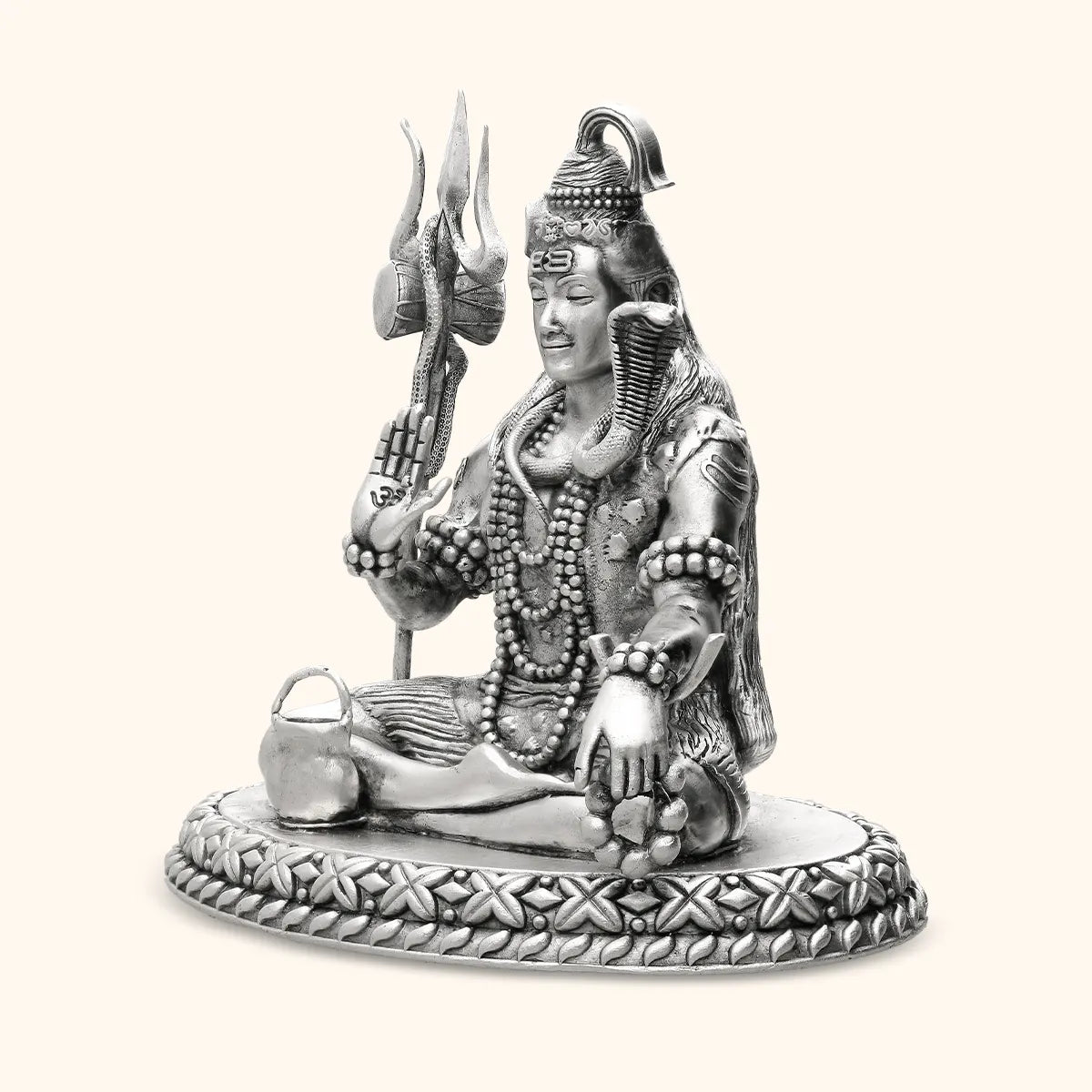 Shiva Antique Silver Idol