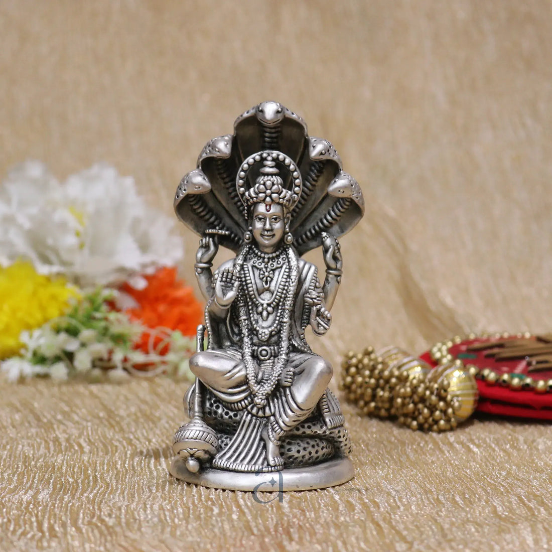 925 Antique Siliver Lord Vishnu Idol