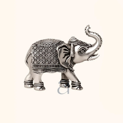 925 Antique Silver Elephant Idol