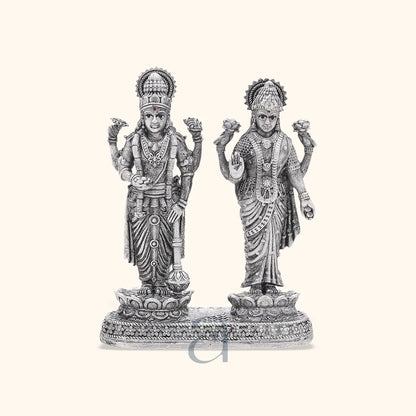 925 Silver Antique Vishnu Lakshmi ji