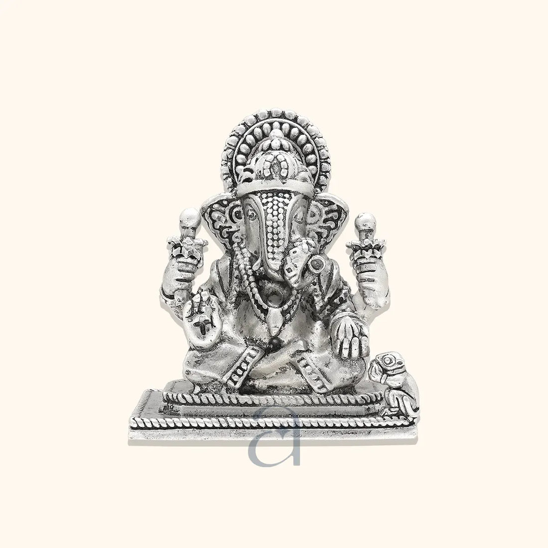 925 Antique Silver Ganesh Idol