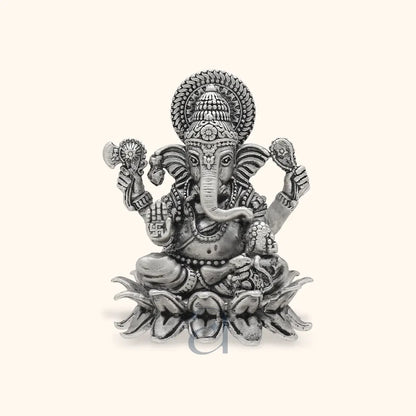 925 Silver Antique Ganeshji Murti