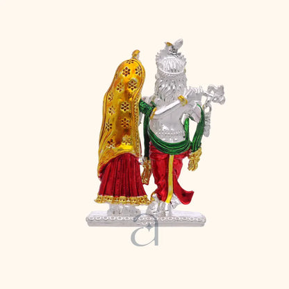 Colorful 925 Silver Radha Krishna