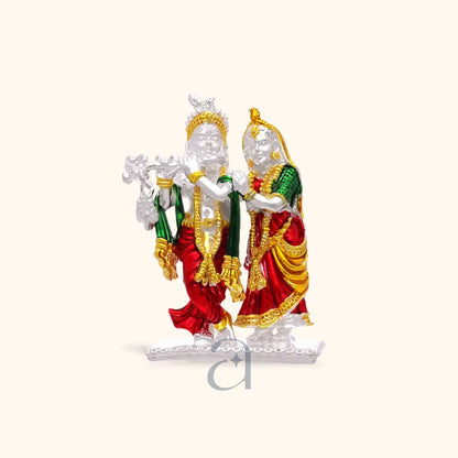 Colorful 925 Silver Radha Krishna