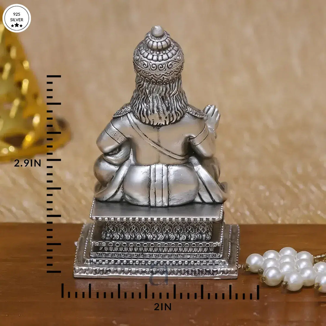 925 Antique Silver Kuber Idol