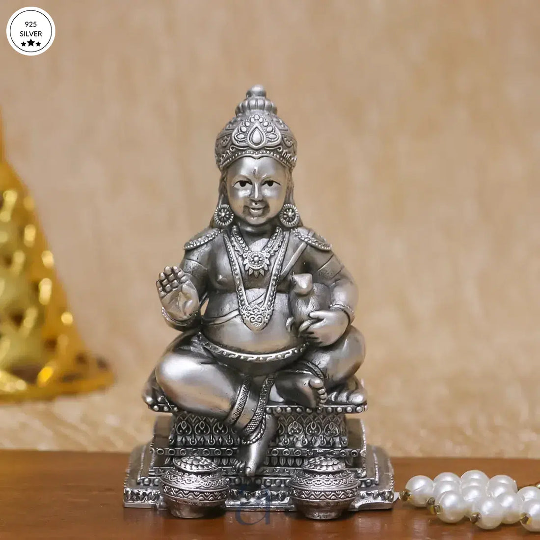 925 Antique Silver Kuber Idol