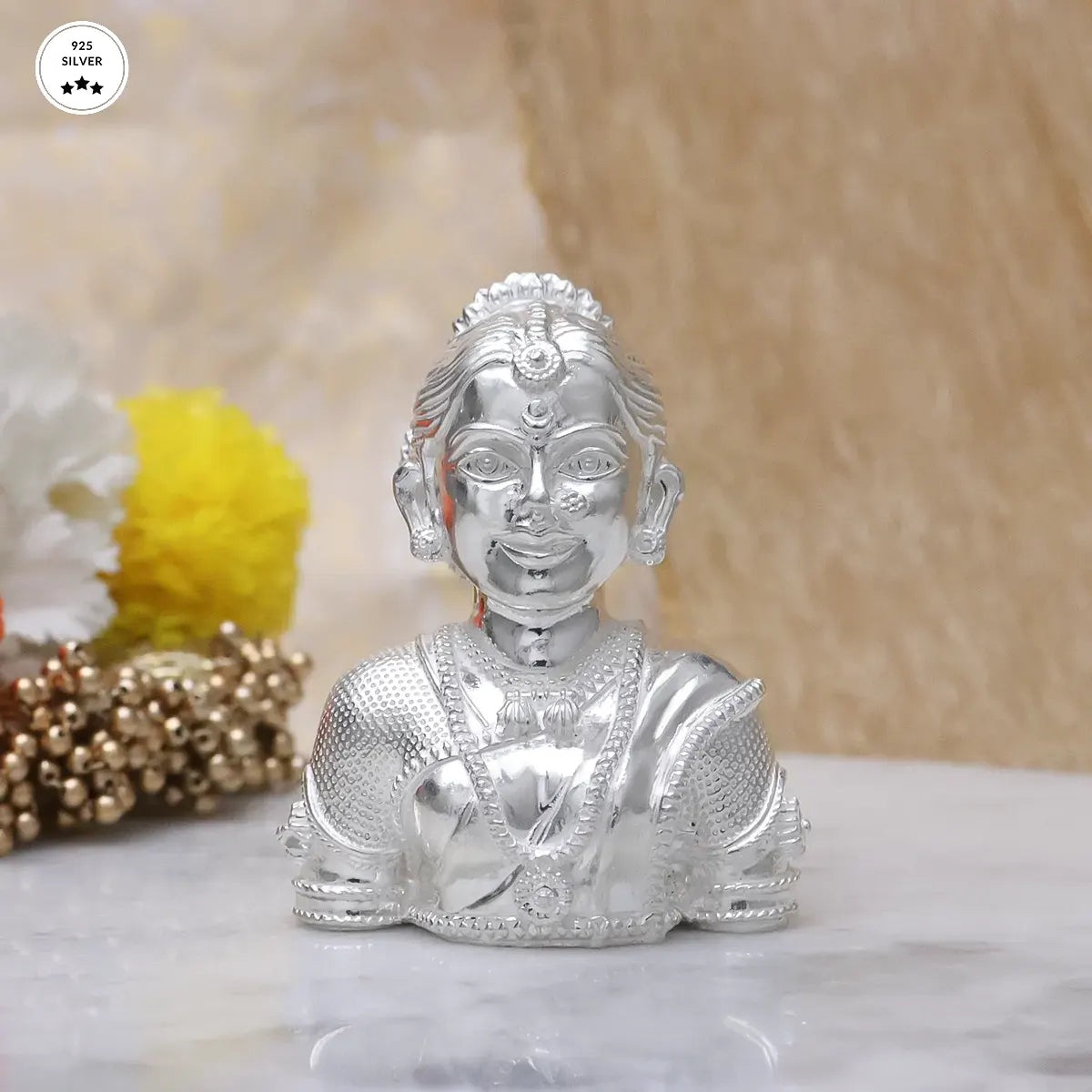 Elegant 925 Silver Goddess Gauri