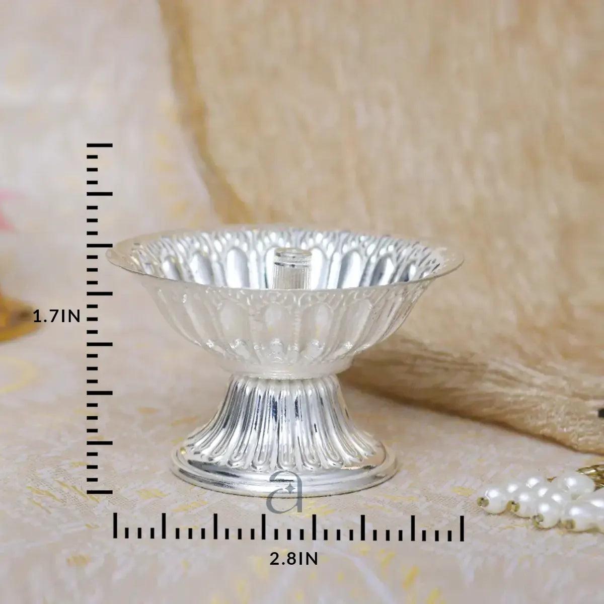 Traditional Silver Diya