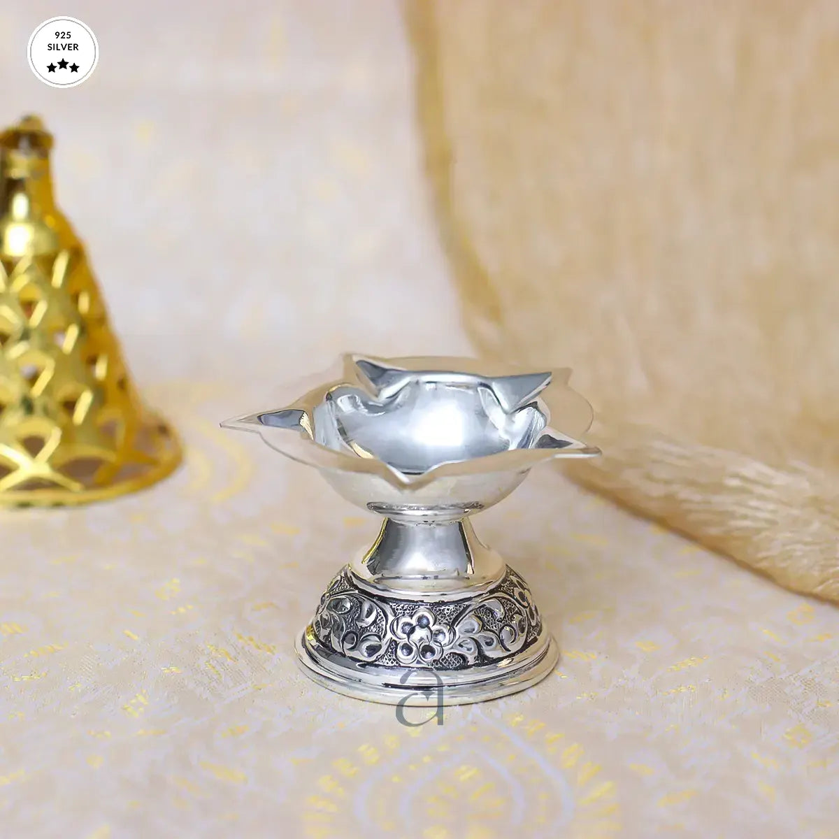 Classic 925 Antique Silver Diya