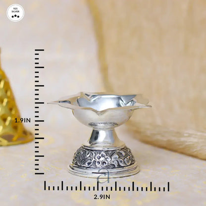 Classic 925 Antique Silver Diya