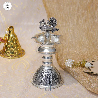 925 Antique Silver Traditional Diya