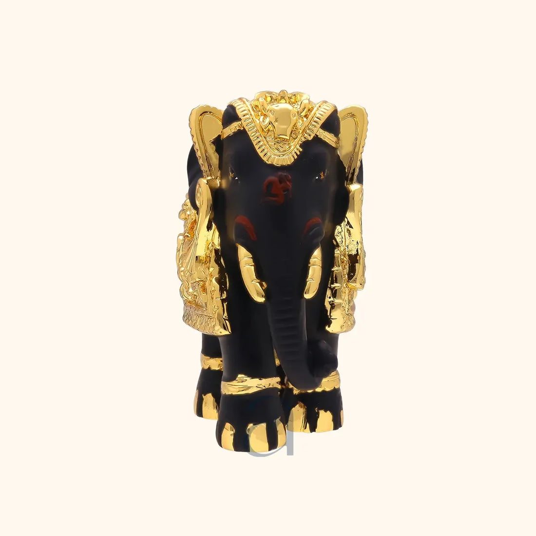 Black Gajanth Lakshmi with Golden Design