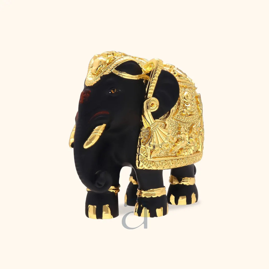 Black Gajanth Lakshmi with Golden Design