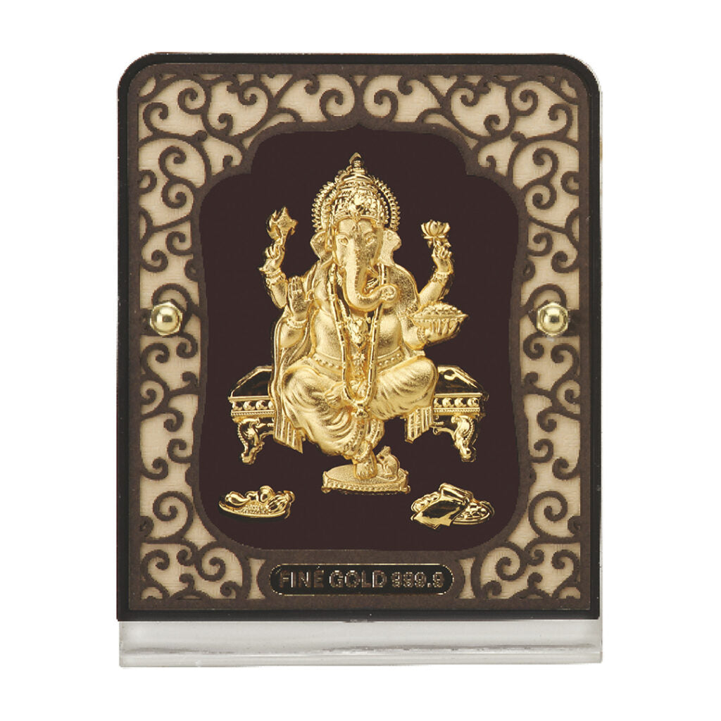 Gold Ganesh Table Top Frame