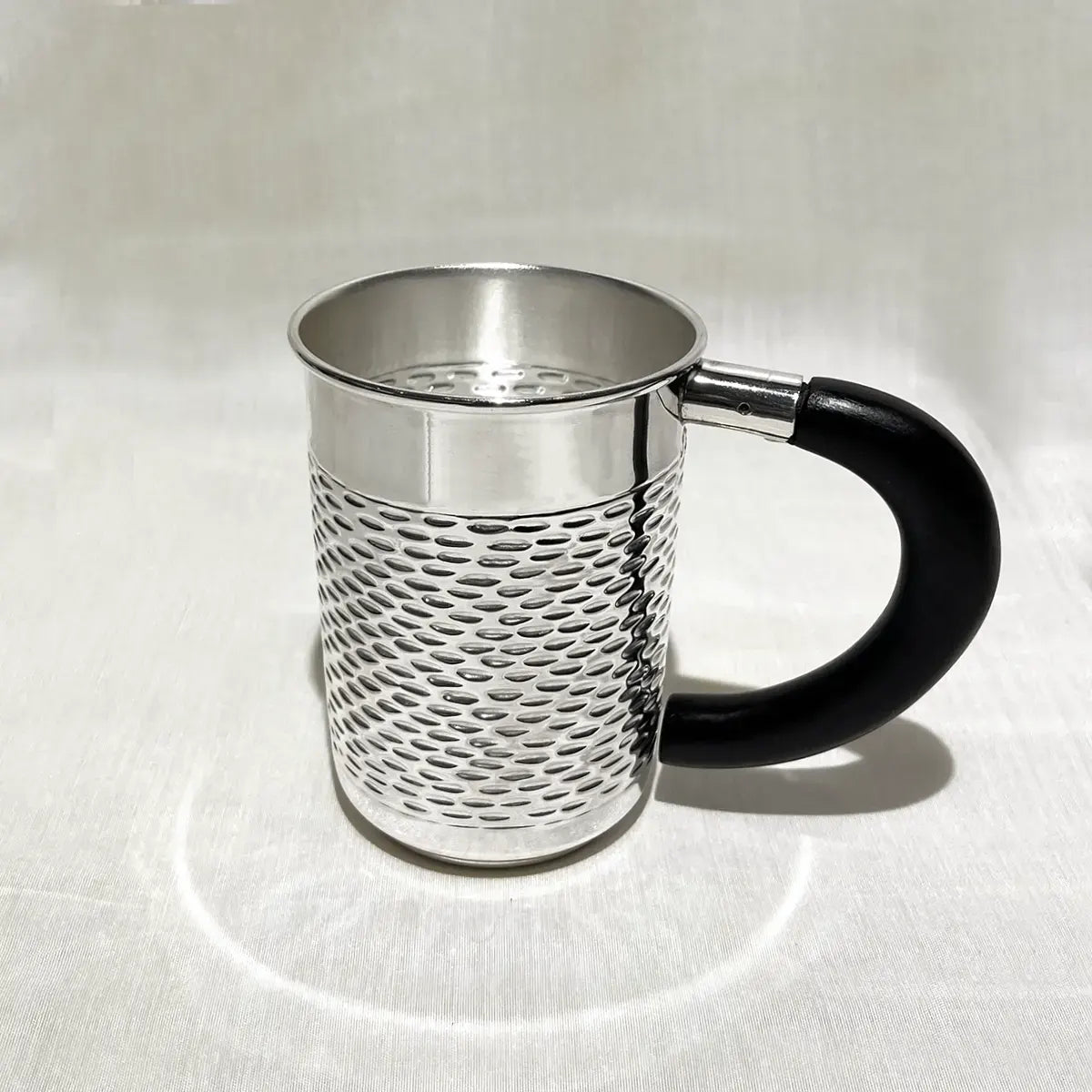 Classic Silver Mug with Fine Engravings