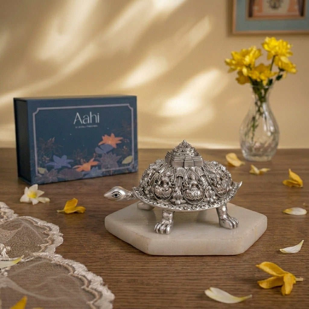 Ashtalakshmi Tortoise with Shree Yantra (Showpiece)