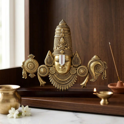 Buy Lord Balaji Face Idol Online at Best Price - Aahi Silverware | Ranka Jewellers